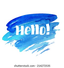 Hello - hand drawn lettering