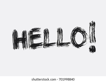 Hello! Hand drawn lettering