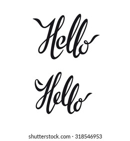 Hello hand lettering