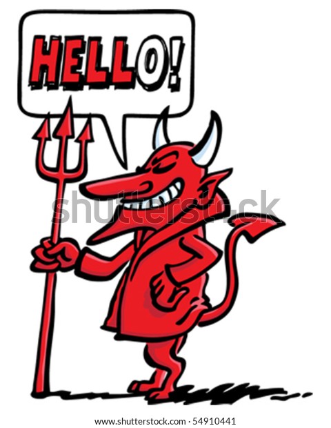 Hello Hell Stock Vector Royalty Free