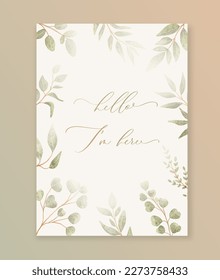 Hello I am here. Baby shower newborn card