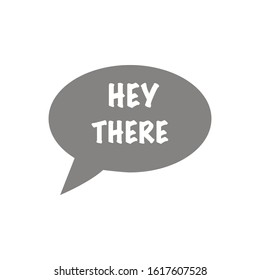 Hello, Hey there, Welcome quote bubbles. Simple cute greeting messages signs. Hand drawn chalkboard design. Hello idea baloons collection set. Clean line styled elements. Vector illustration.