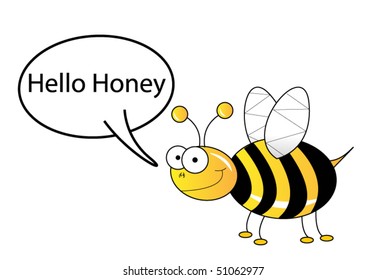 Hello honey cartoon