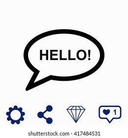 Hello icon.