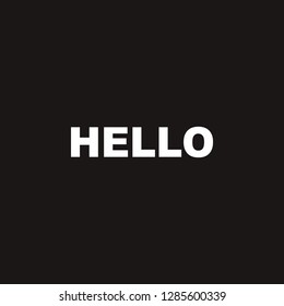 hello icon. hello vector design. sign design