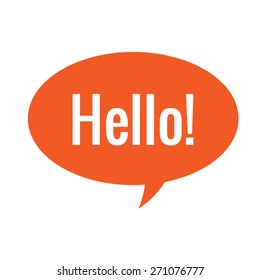 Hello icon Vector EPS 10 illustration.