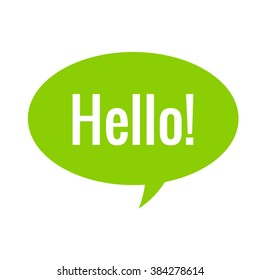 Hello icon Vector EPS 10 illustration.