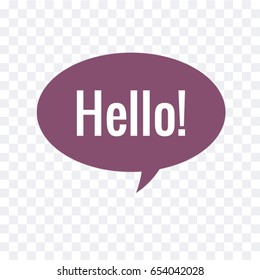 Hello icon Vector EPS 10 illustration.