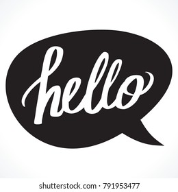 Hello illustration vector