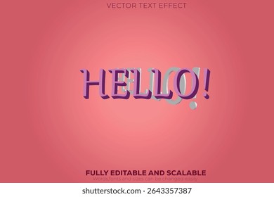 Hello Illustrator 3D Text Effect