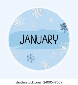 Hello January. Hello January vector. Welcome January.