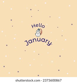 Hallo-Januar-Bildschirmhintergrund
