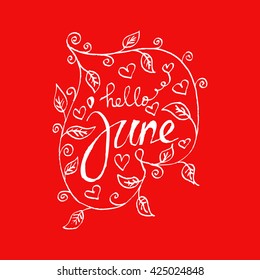 Hello June. Sketchy style.