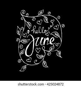 Hello June. Sketchy style.