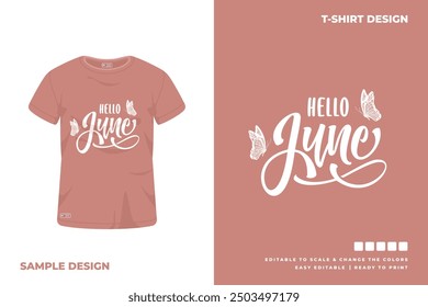 hello june t shirt design