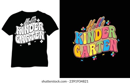 Hallo Kinder Garten Shirt ersten Tag Schule Zurück zur Schule Shirt