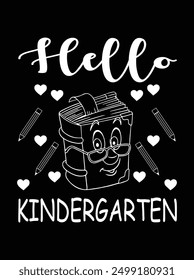 Hola kindergarten archivo EPS para la máquina de corte. Puede editar e imprimir este Arte vectorial con el editor EPS.