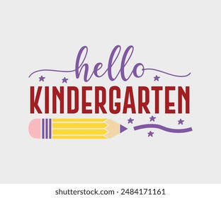 Hello Kindergarten, Teacher Gift ,First Day Of School ,Kids Back To School T shirt, Gaming School T shirt