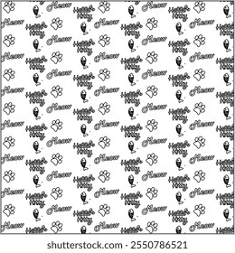 Hello Kittt Patrón de pata de Vector sin costuras EPS