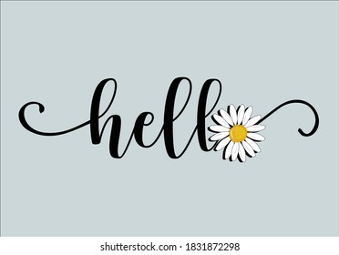 hello lettering flower design margarita 
mariposa
stationery,mug,t shirt,phone case fashion slogan  style spring summer sticker and etc