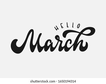"Marcha del Adiós", cita con el fondo blanco para impresiones, calendarios, carteles, carteles, tarjetas, etc. Diseño de inscripción tipográfica. EPS 10
