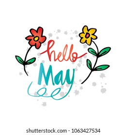 Hello May greeting card