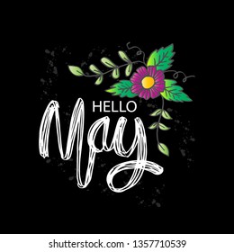 Hello may greeting card