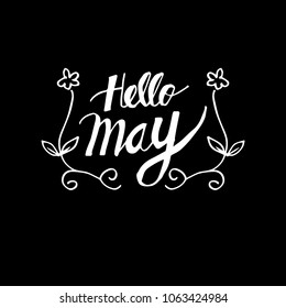 Hello May hand lettering