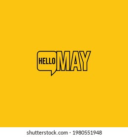 Hallo Möge Typografie Design Template. Vektorgrafik-EPS10