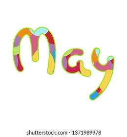 Hello May. Vector lettering