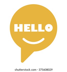 HELLO Message bubble