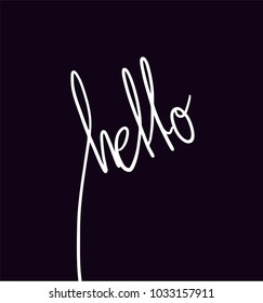 hello message design