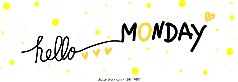 hello Monday font illustrator