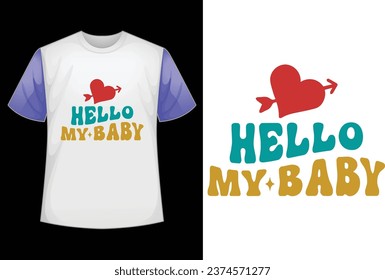 hello my baby retro design