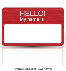 hello my name is card.  business card vector design