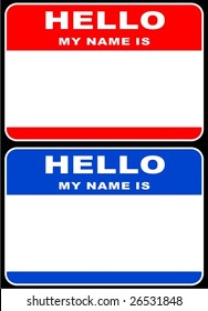 Hello my name is card VECTOR