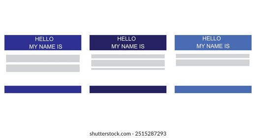 'hello my name is' background template  abstract illustration