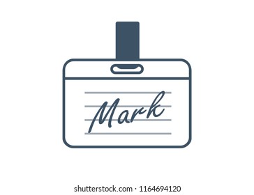Hello My Name Is... Introduction cards, vintage labels and badges set