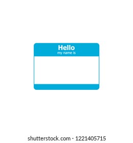 Hello My Name Is. Vector Label Sticker