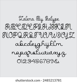 Hello my name is Zalena font, our new and fun font collection. Combining hand drawn style with a modern twist.
