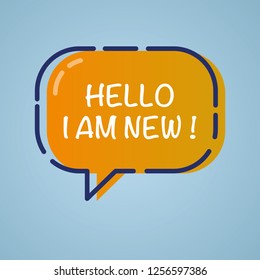 Hello I Am New. Introduce Yourself Meeting Greeting 