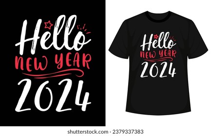 Hola camiseta de Año Nuevo 2024, camiseta de Año Nuevo Feliz, Citas de Año Nuevo, Hap de Fin de Año, Camisa de Bienvenida 2024, Clip Art Feliz, Cita de Nochevieja, Archivo Cortado para Cricut y Silhouette