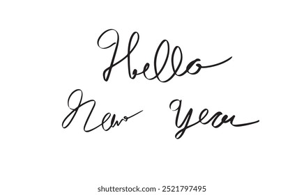 Hello new year black dark color decoration ornament merry christmas xmas 2024 2025 2026 time calendar january december month holiday sale sell buy product customer marketing promotion aadvertisement