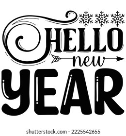 hello new year vector file