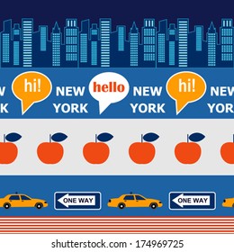 hello New York pattern