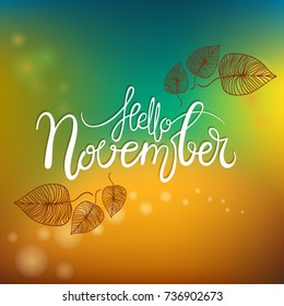 hello november lettering 