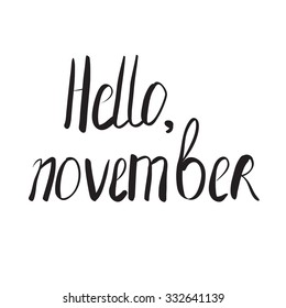 Hello november poster
