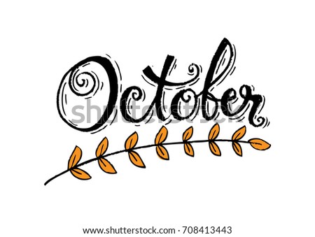 Hello October card.
