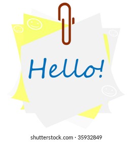 hello on paper