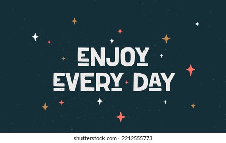 Hello. Poster with hand drawn lettering Hello. Hand drawn vintage drawing for poster, banner, motivation phrase on dark background. Vector Illustration